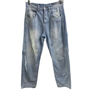 Vintage SouthPole Men's Light Blue Relaxed Jeans 32x30 Skate Pants See Measrmnts